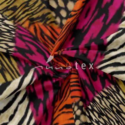 Viskose, Jersey, besonders weicher Griff, leoprint