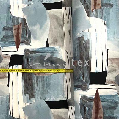 Viskose, Jersey Stoffe, grafisch 